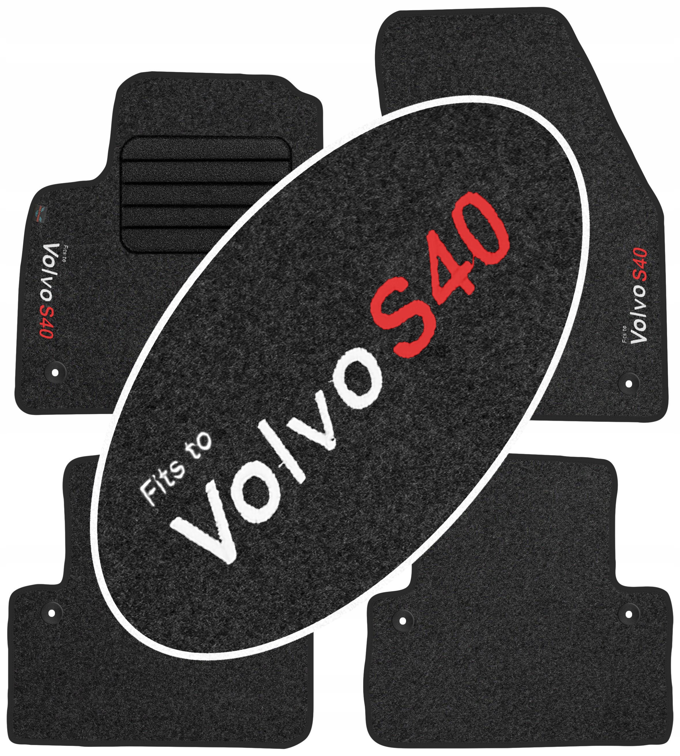 

Volvo S40 II 2004-2012 Dywaniki z Haftem