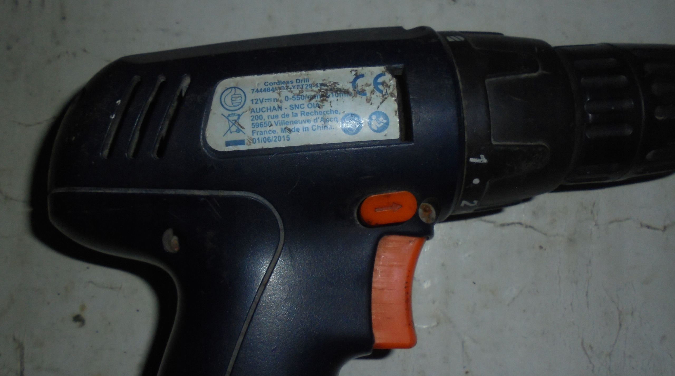 WIERTARKA WIERTARKI WKRĘTARKA 12V AUCHAN SNC OIA Kod producenta 0001200