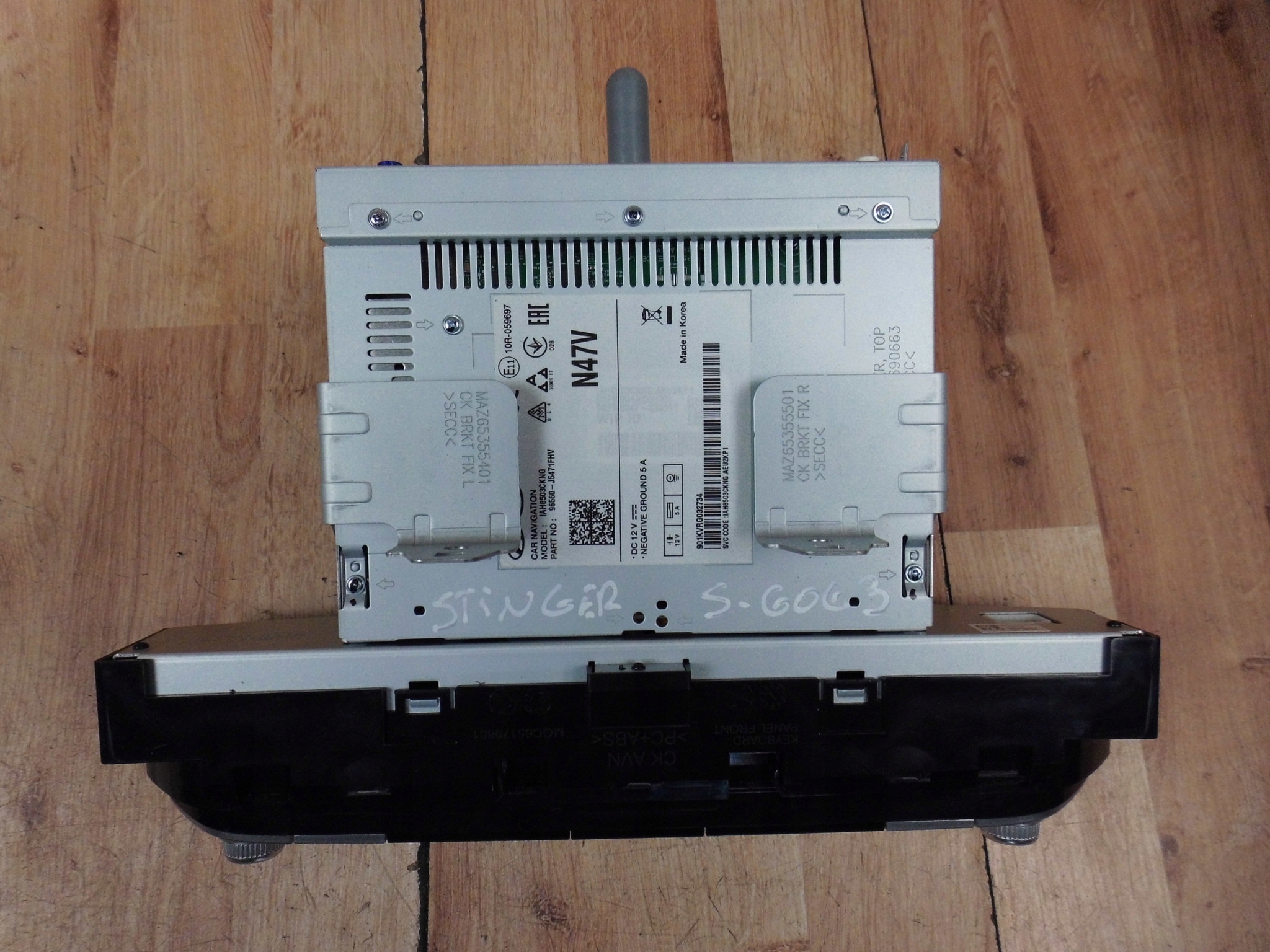 KIA STINGER NAVIGATION PANEL RADIO 96560-J5471FHV