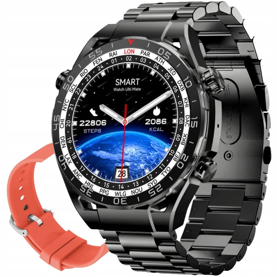 Pánské hodinky Chytré Hodinky Gravity, přijímání hovorů, 1.39", multifunkční