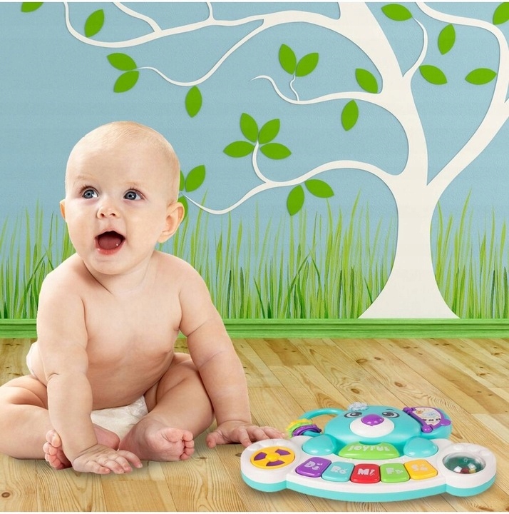 EDUKACYJNE PIANINKO MUZYCZNE ORGANKI INTERAKTYWNE MUZYKA MIŚ KOALA PROMERCO Materiał plastik