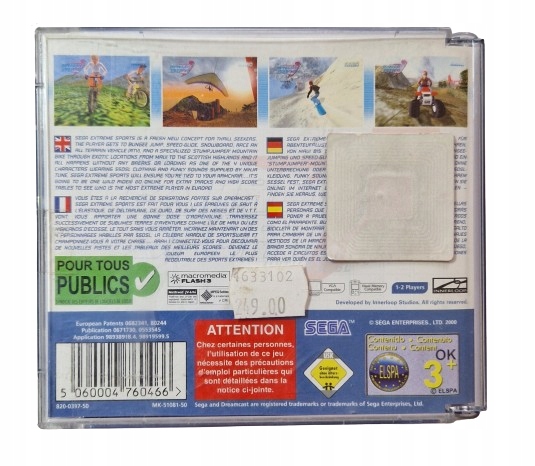 SEGA EXTREME SPORTS Dreamcast Wydawca SEGA