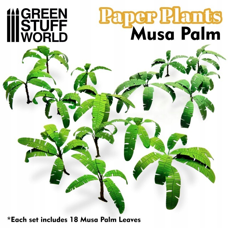 Paper Plants Musa Trees papierowe rośliny