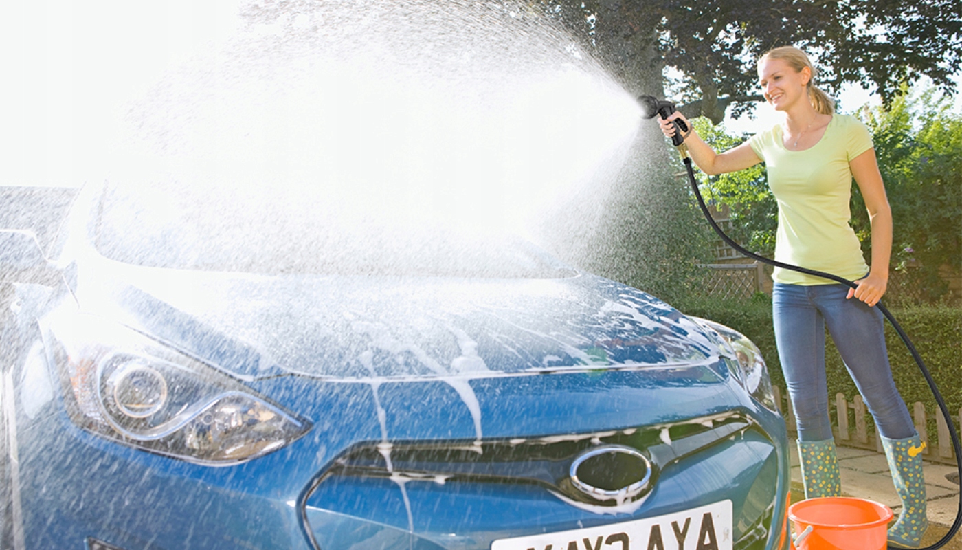 WĄŻ OGRODOWY ELASTYCZNY ROZCIĄGLIWY 30M + UCHWYT ZŁĄCZKI PISTOLET WOREK Długość 30 m