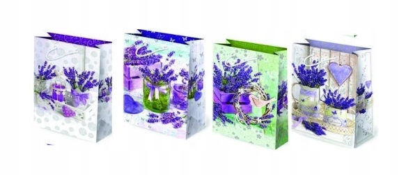 Torebka na prezenty urodzinowa LAWENDA K1 1szt