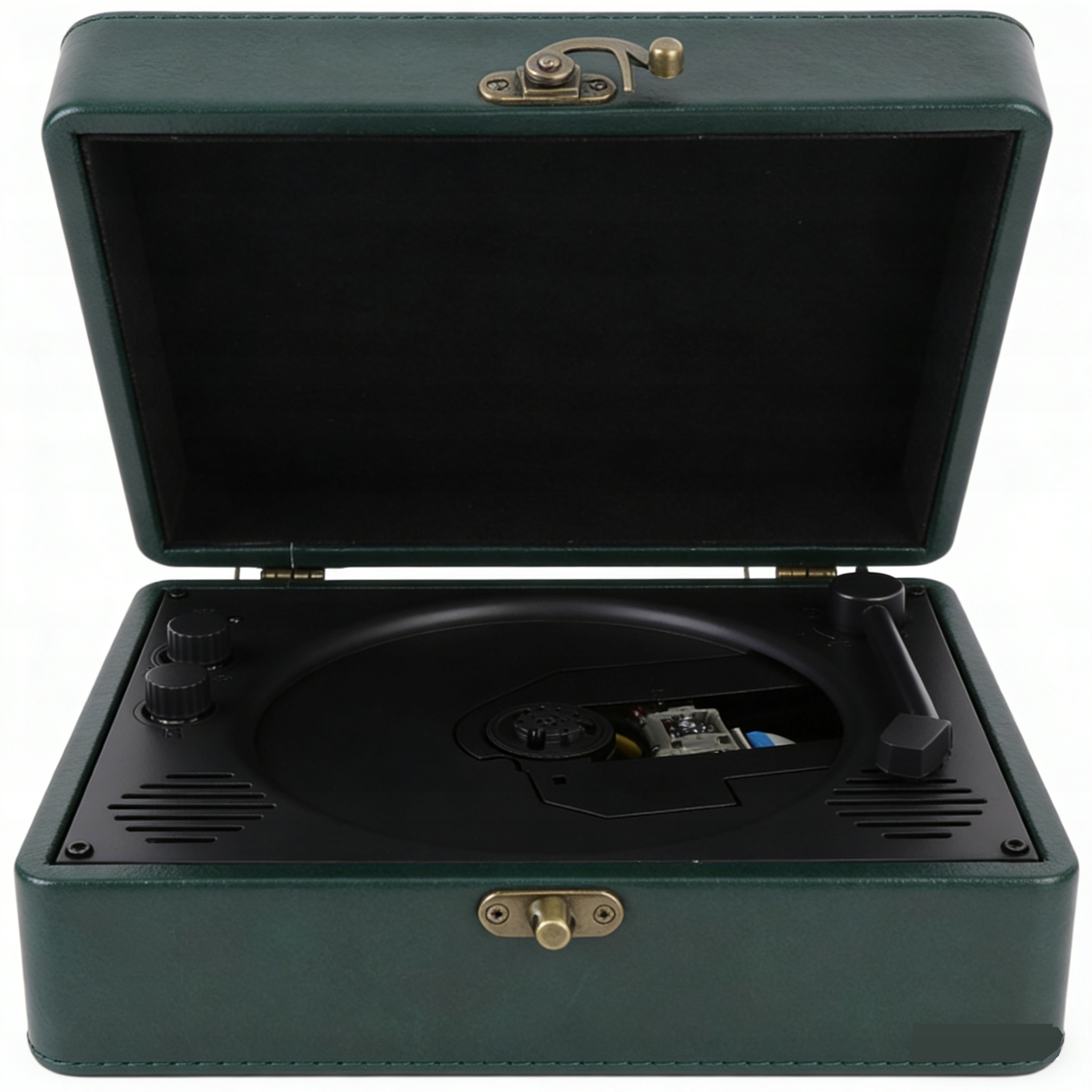 Przenośny odtwarzacz CD Bluetooth z gośnikami Retro Home Suitcase CD Bb