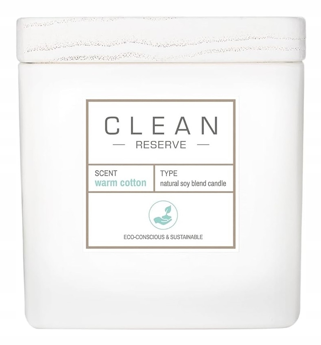 Clean Reserve warm cotton sójová vonná svíčka 227 g