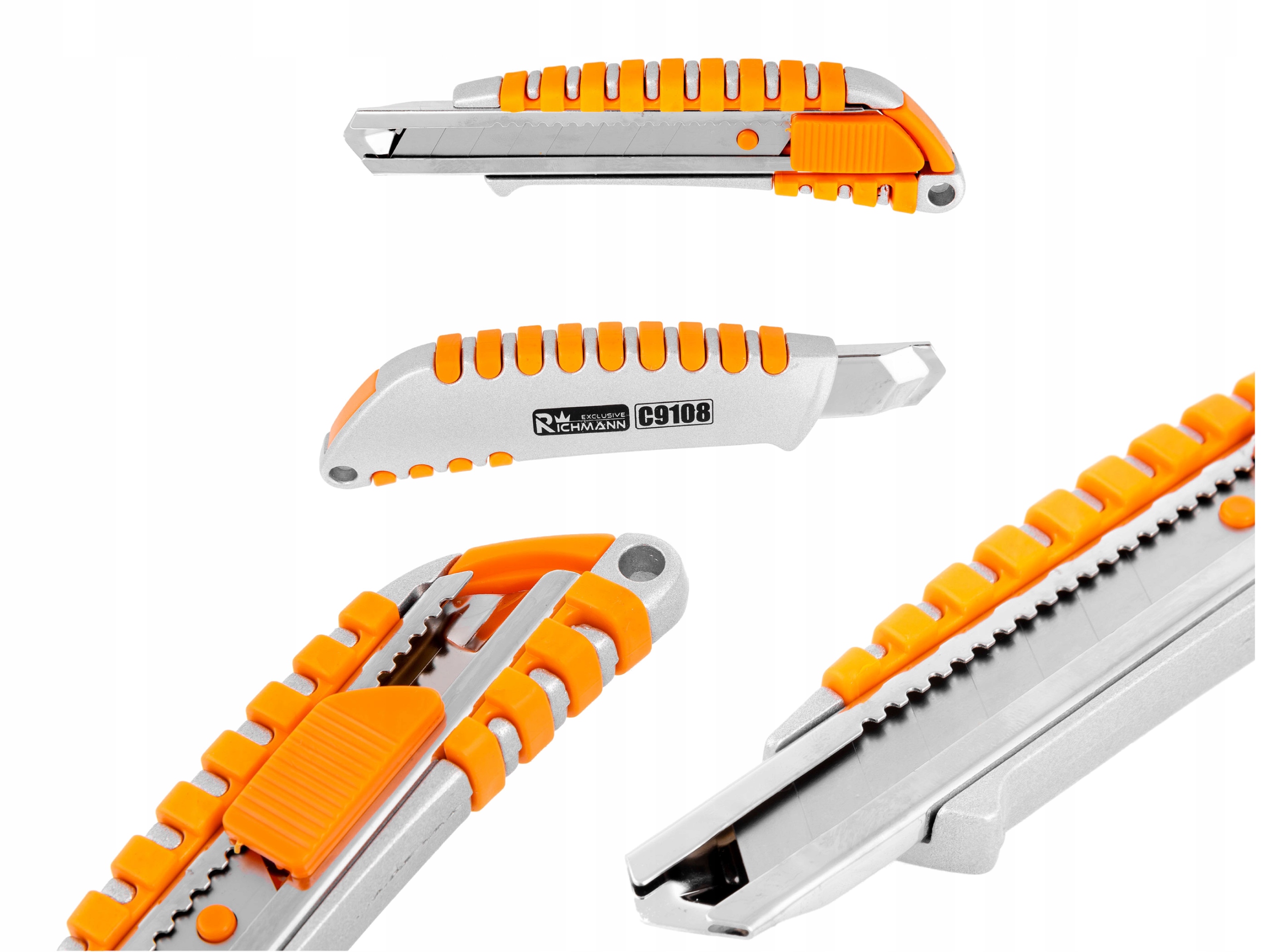 

Nóż Do Tapet Aluminiowy Gumowany 18MM C9108