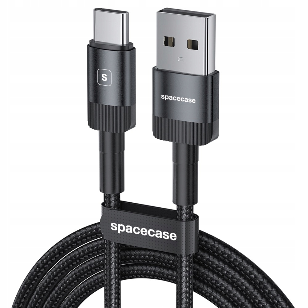 SPACECASE KABEL USB USB-C TYP-C 3A QUICK CHARGE 3.0 100CM SZYBKIE ŁADOWANIE Stan opakowania oryginalne