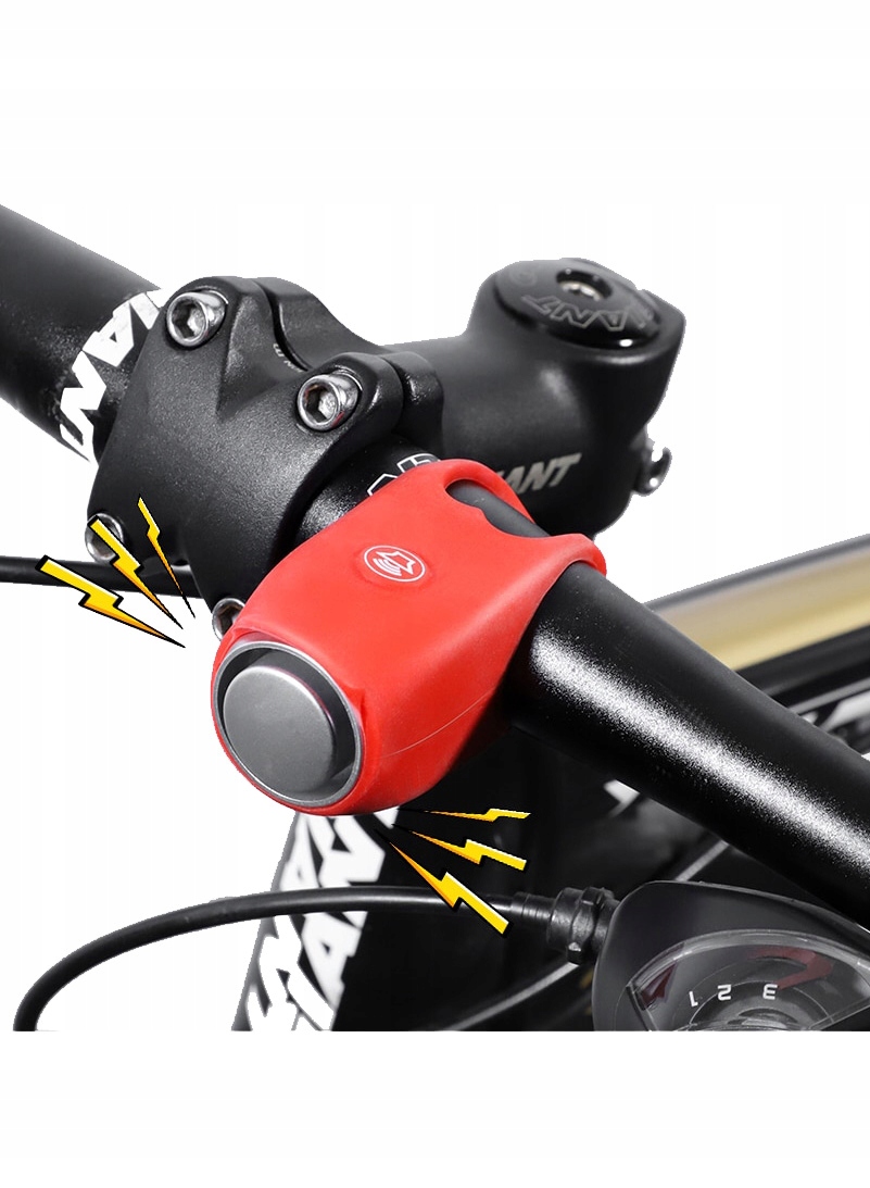 

Dzwonek Rowerowy 120dB silikonowy elektryczny