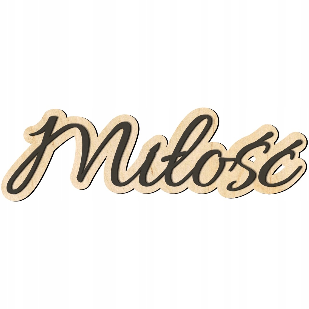 Nápis Láska na zeď dřevěný 3D Na svatba dřevěný nápis Dekorace