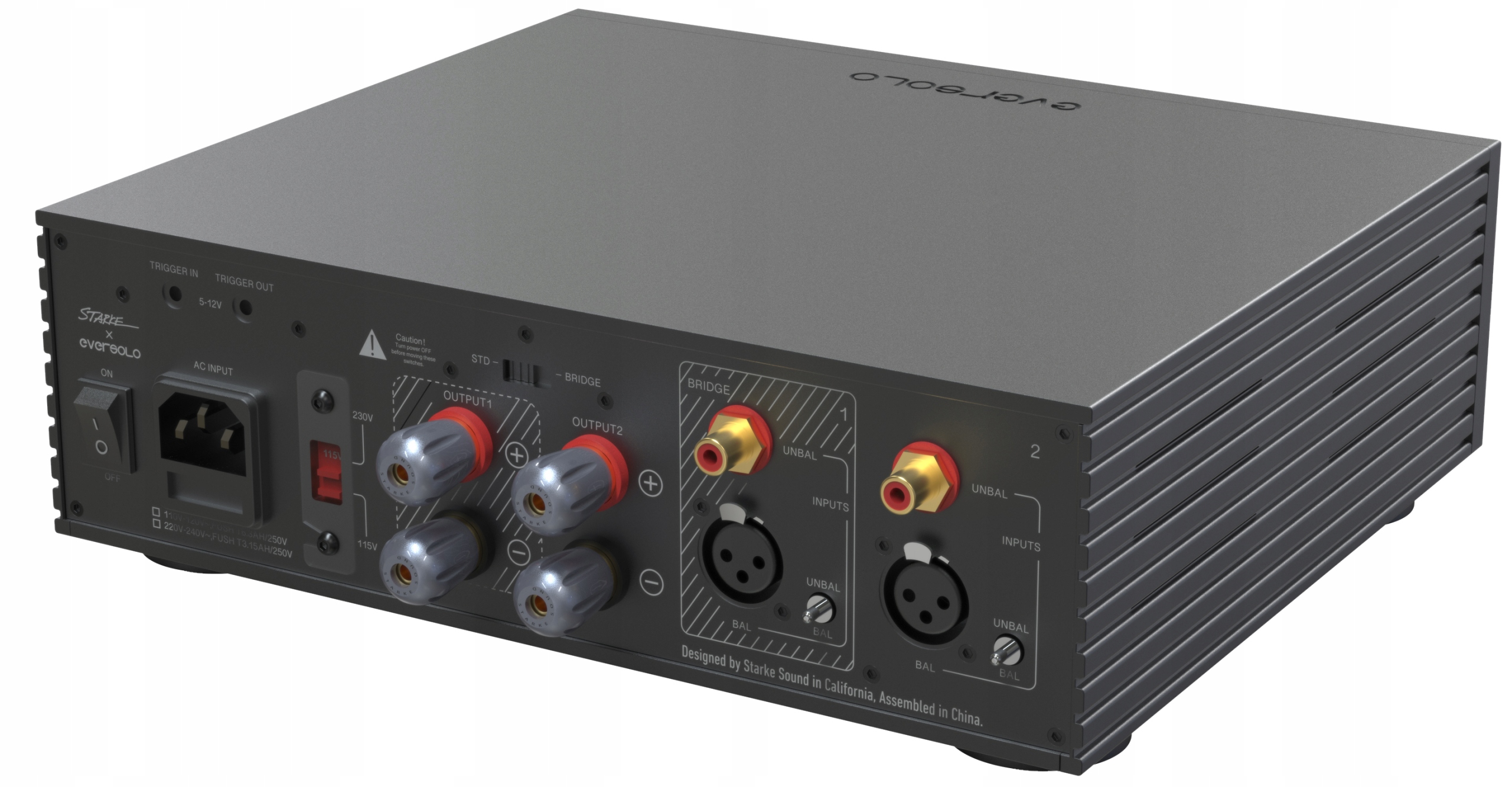 ZBALANSOWANY WZMACNIACZ KOŃCÓWKA MOCY KLASA D MONO STEREO EVERSOLO AMP-F2 Model AMP-F2