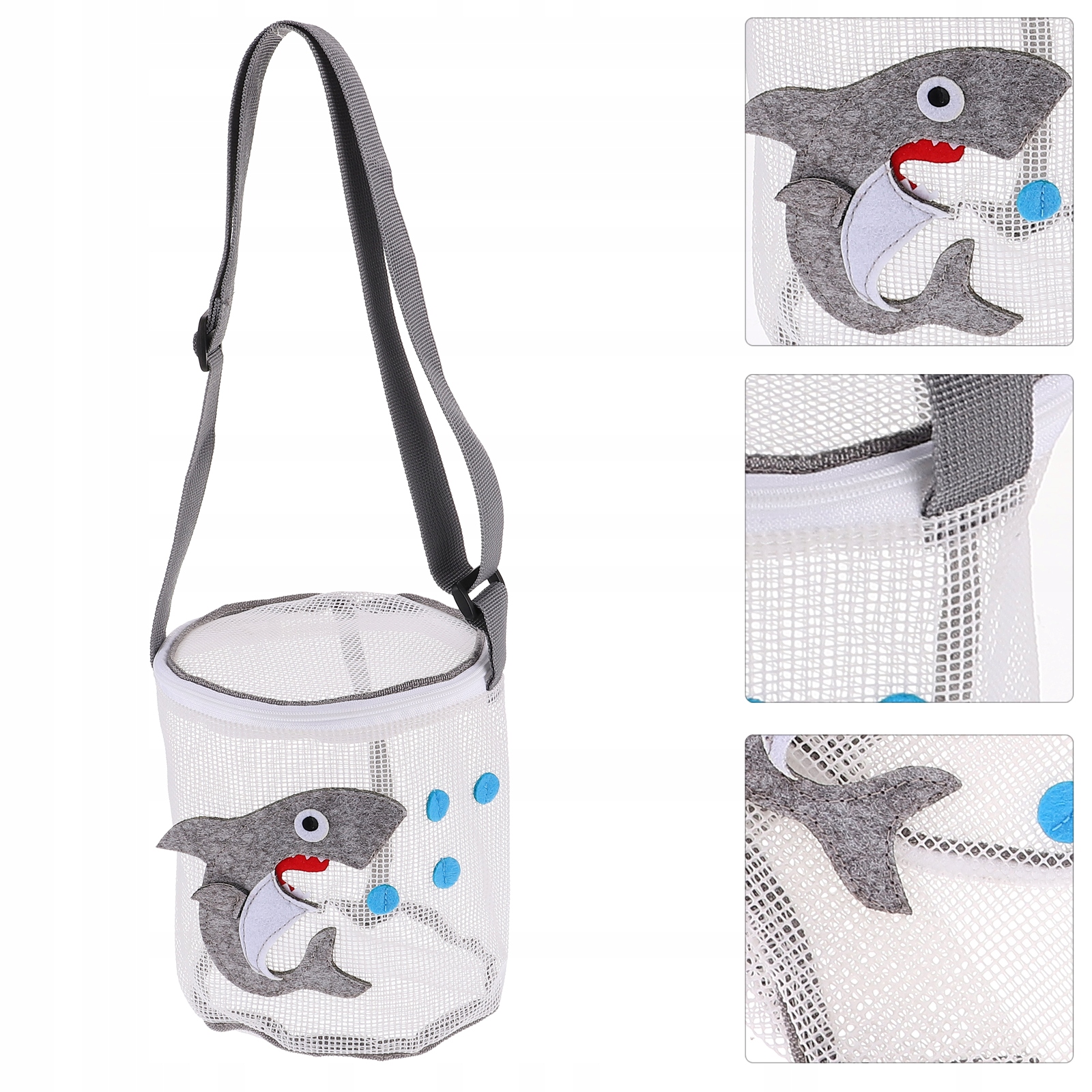 TORBA NA MUSZELKI Z SIATKĄ I ZAMKIEM REGULOWANY Kod producenta 13919166