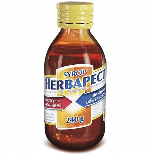 Herbapect syrop na kaszel suchy i mokry lek 240g