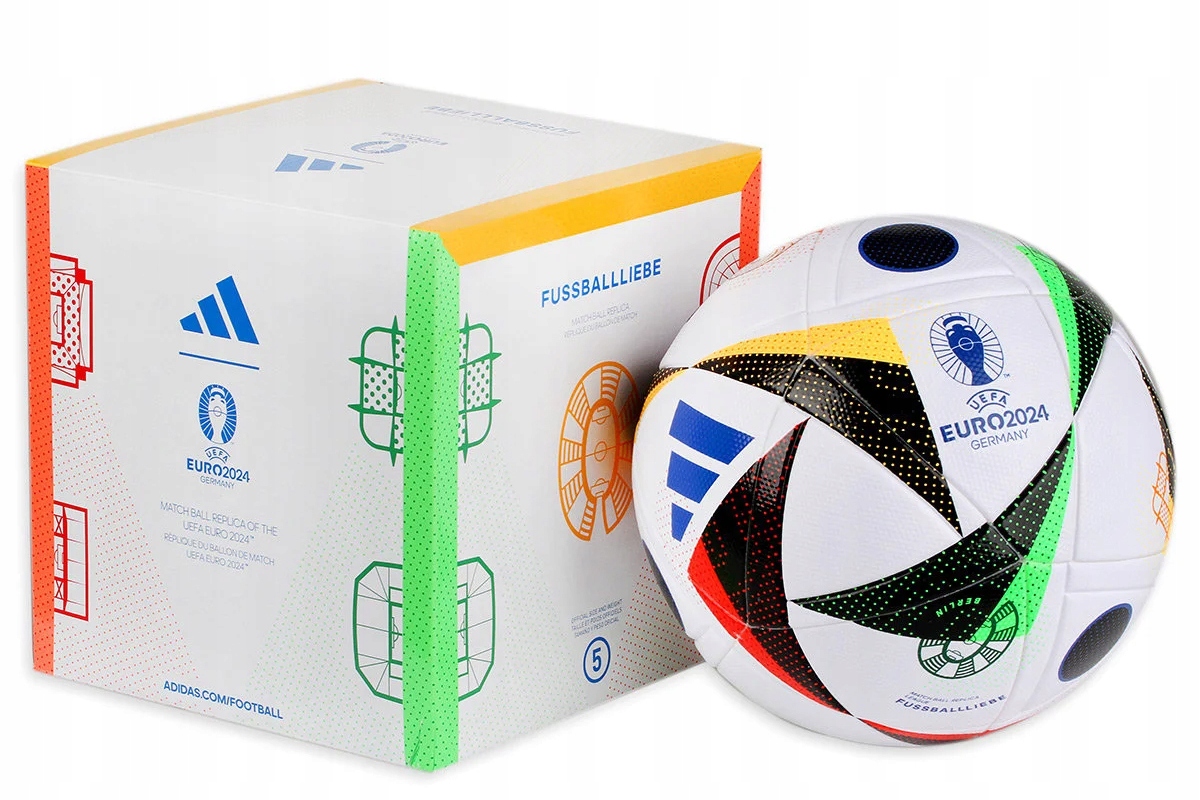PIŁKA NOŻNA ADIDAS EURO 2024 FUSSBALLIEBE LEAGUE BOX r.5 Przeznaczenie na trawę