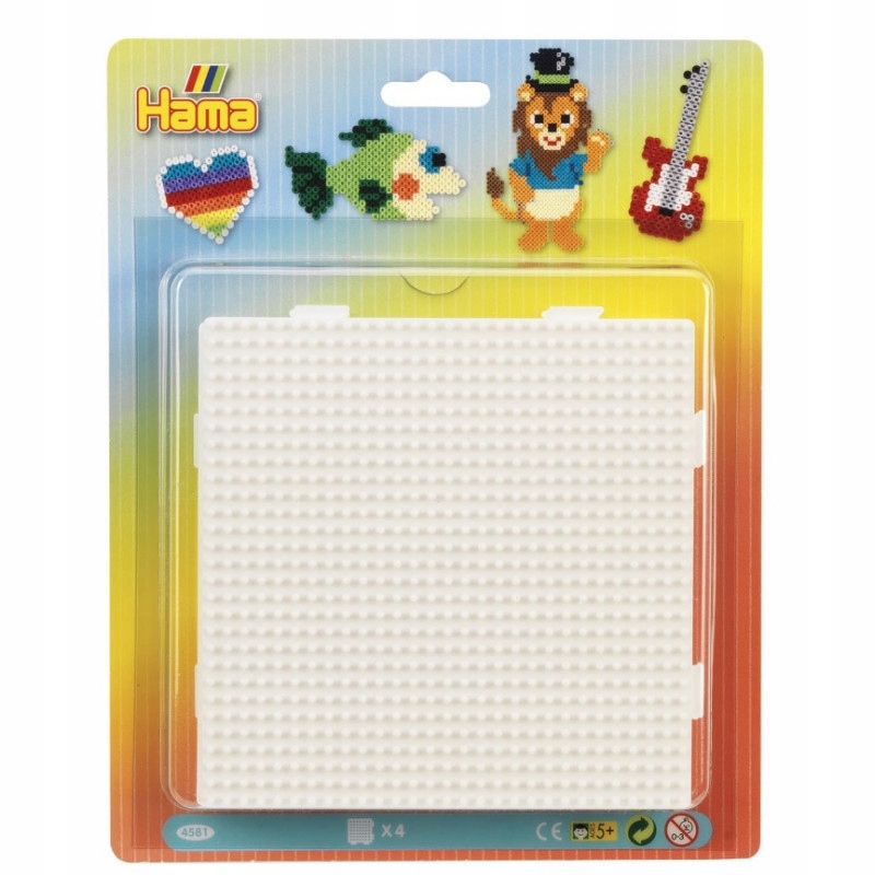 

4581 Koraliki Hama MIDI Podkładka Kwadrat 4 Szt