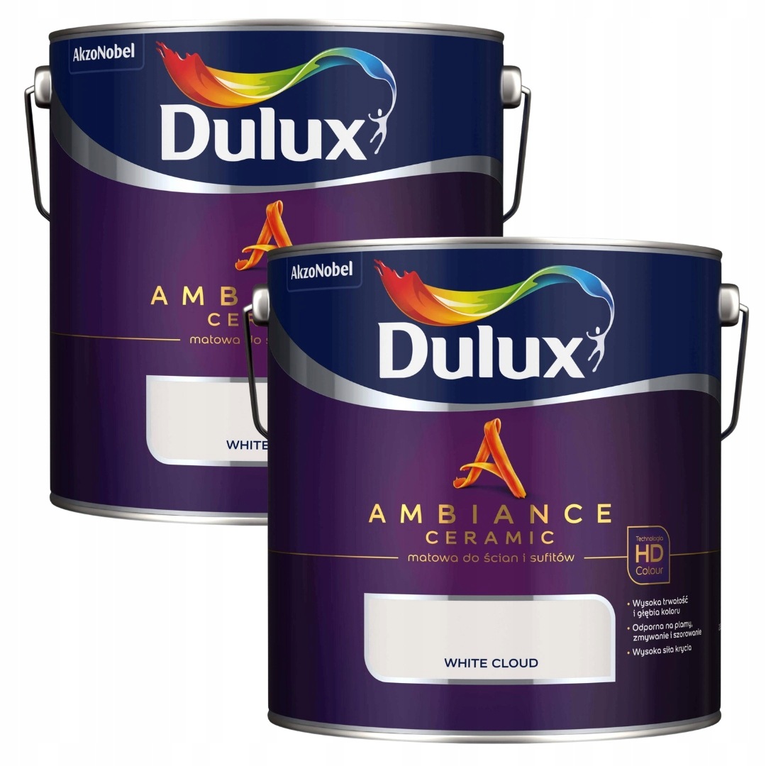 Set Dulux 2x2,5L Ambiance Ceramic Barva Keramická White Cloud 5L