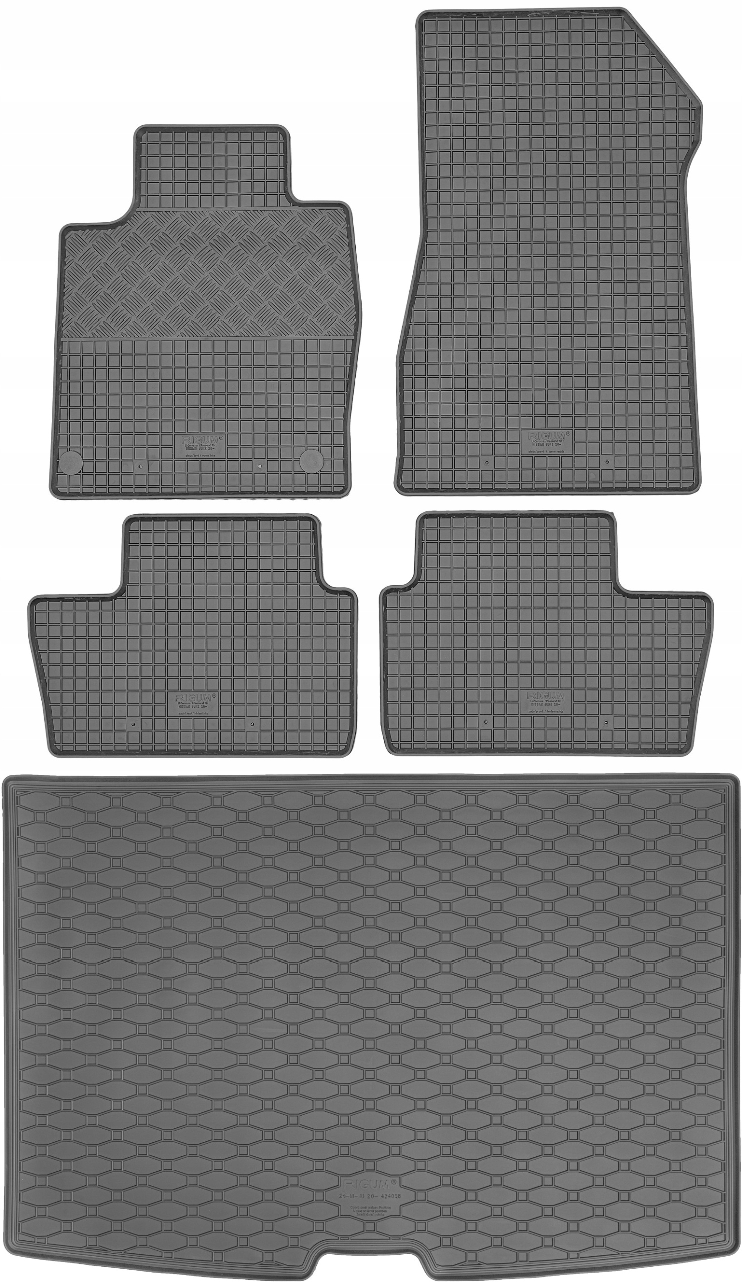 Nissan Juke II Crossover od roku 2019 – rohož batožinového priestoru koberčeky