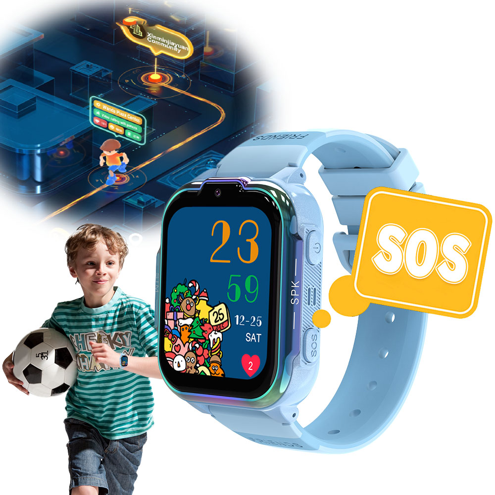 Martwatch Dla Dzieci Retoo E746 Gps Sos Telefon Sim Niebieski