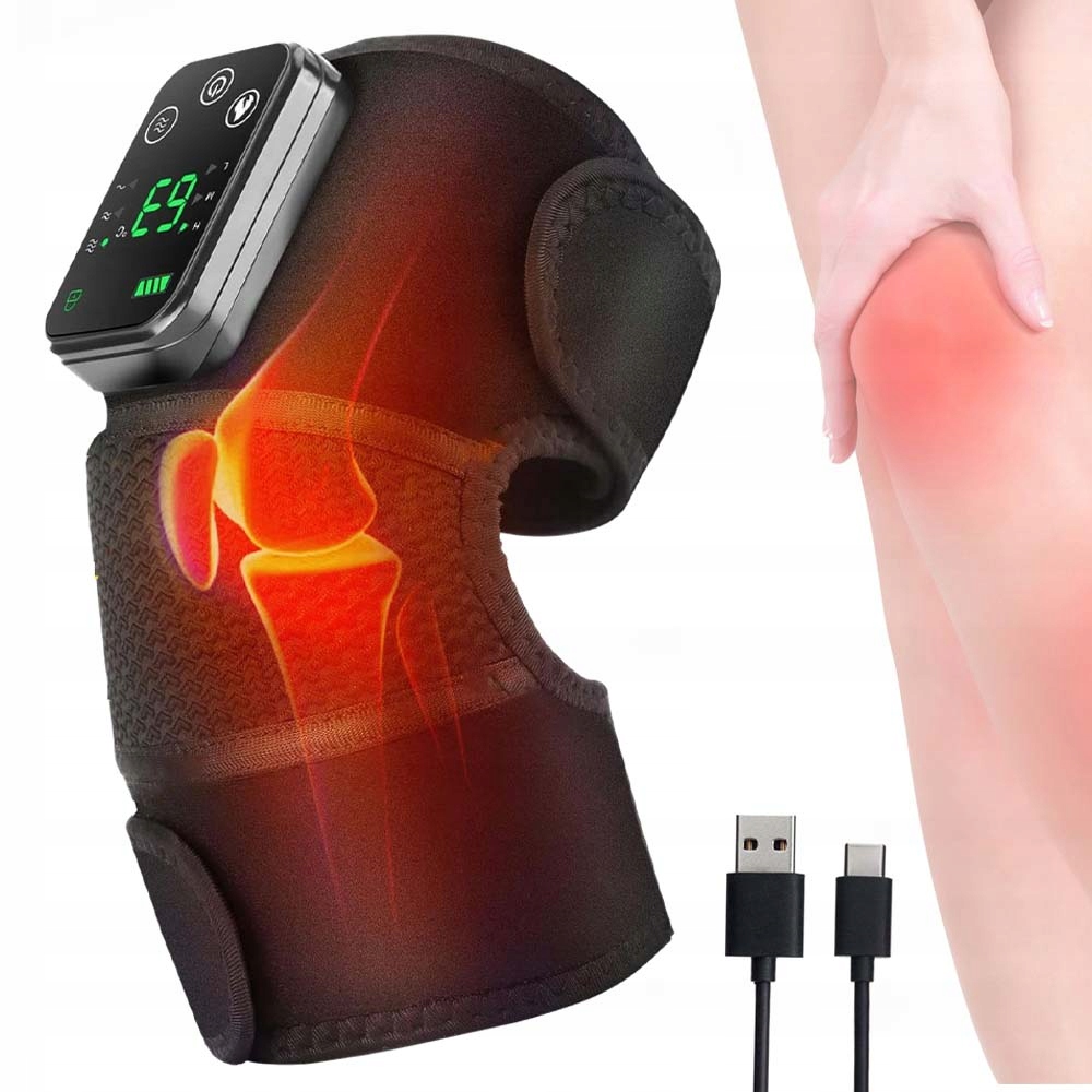 Masážní Přístroj Na Kolena Lokte S Vyhříváním A Vibracemi 4000 mAh