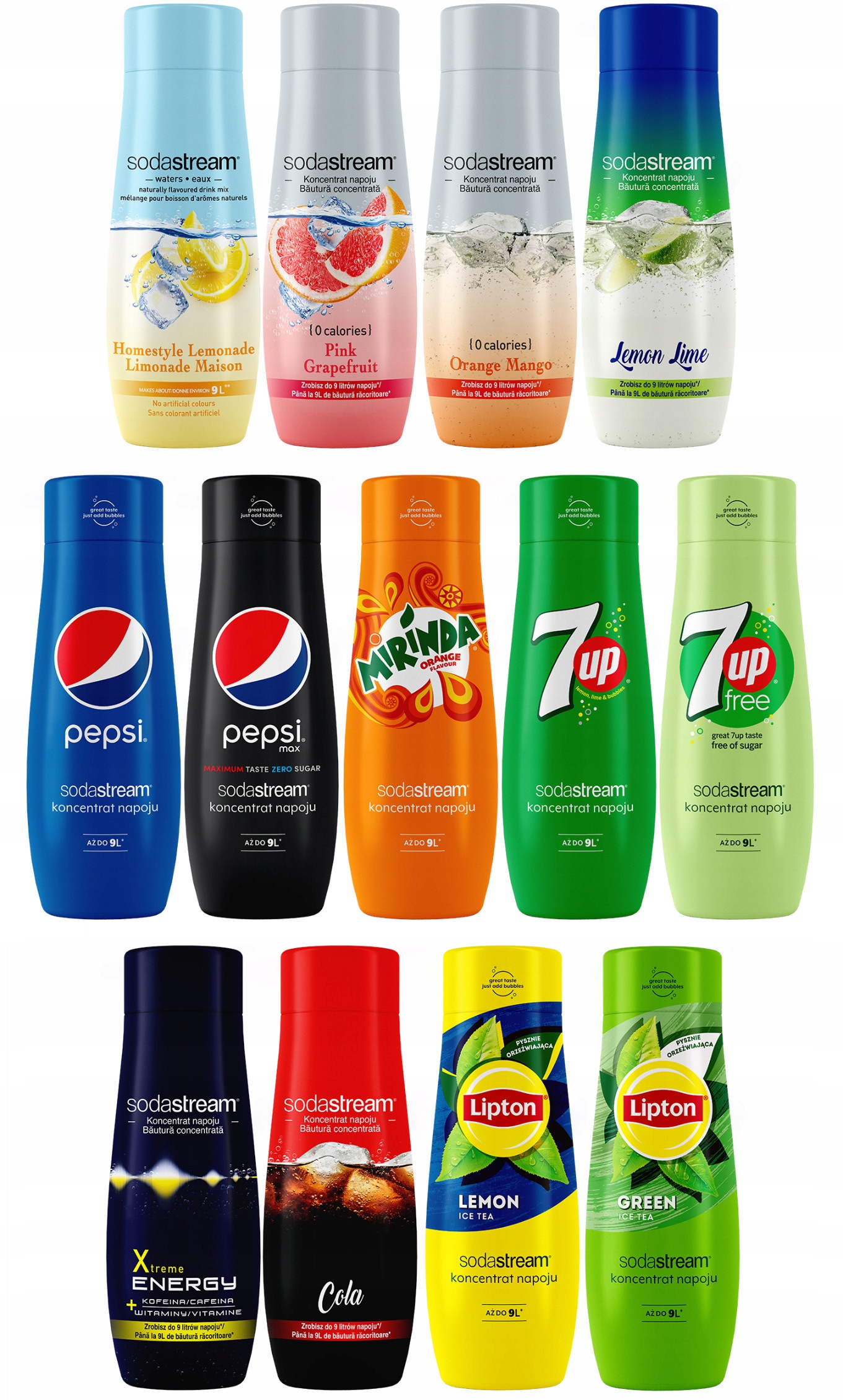 KONCENTRAT SYROP DO SATURATORA WODY SODASTREAM PEPSI 3x 440 ml Waga produktu z opakowaniem jednostkowym 0.61 kg