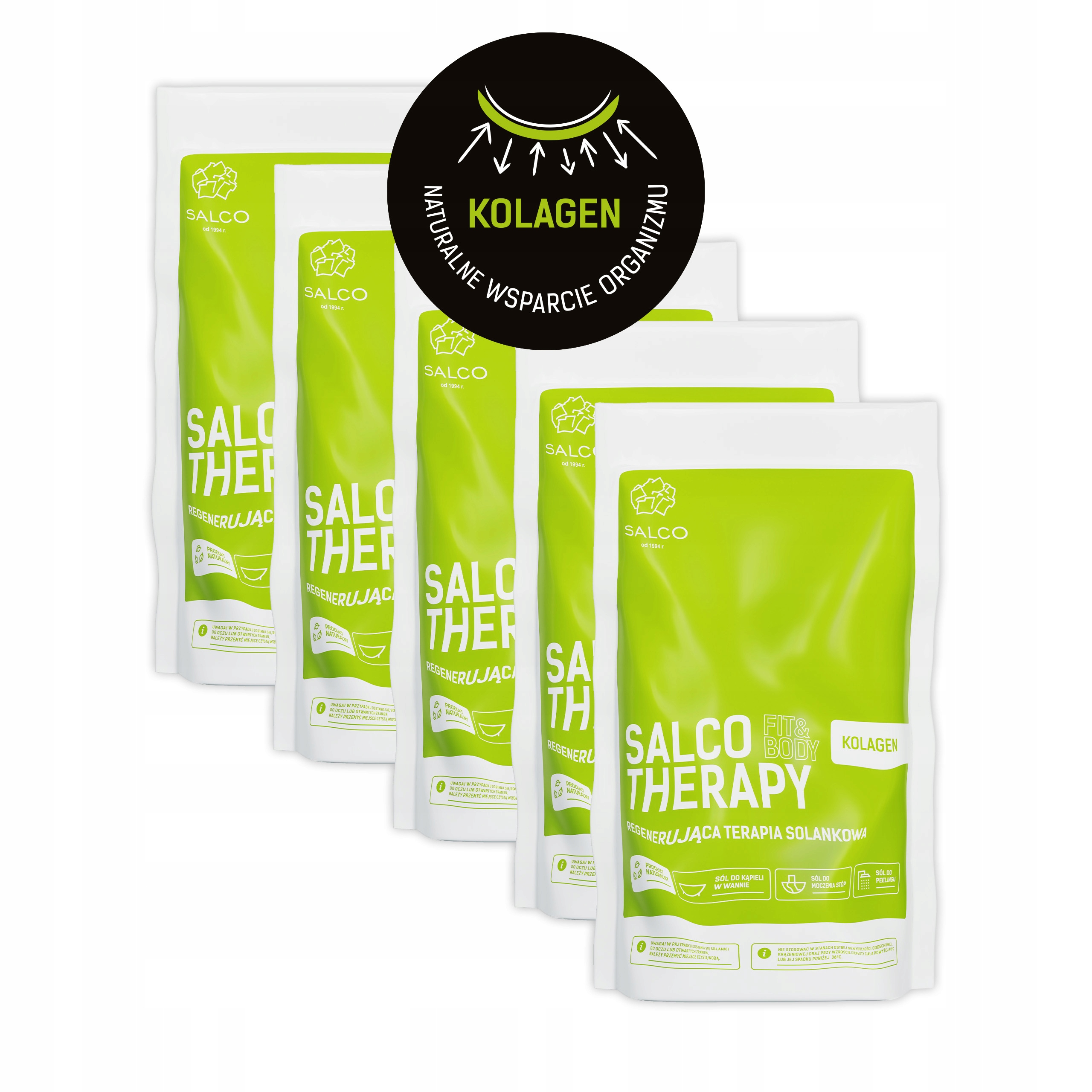Sól Do Kąpieli bocheńska Salco Therapy Fit&body Kolagen