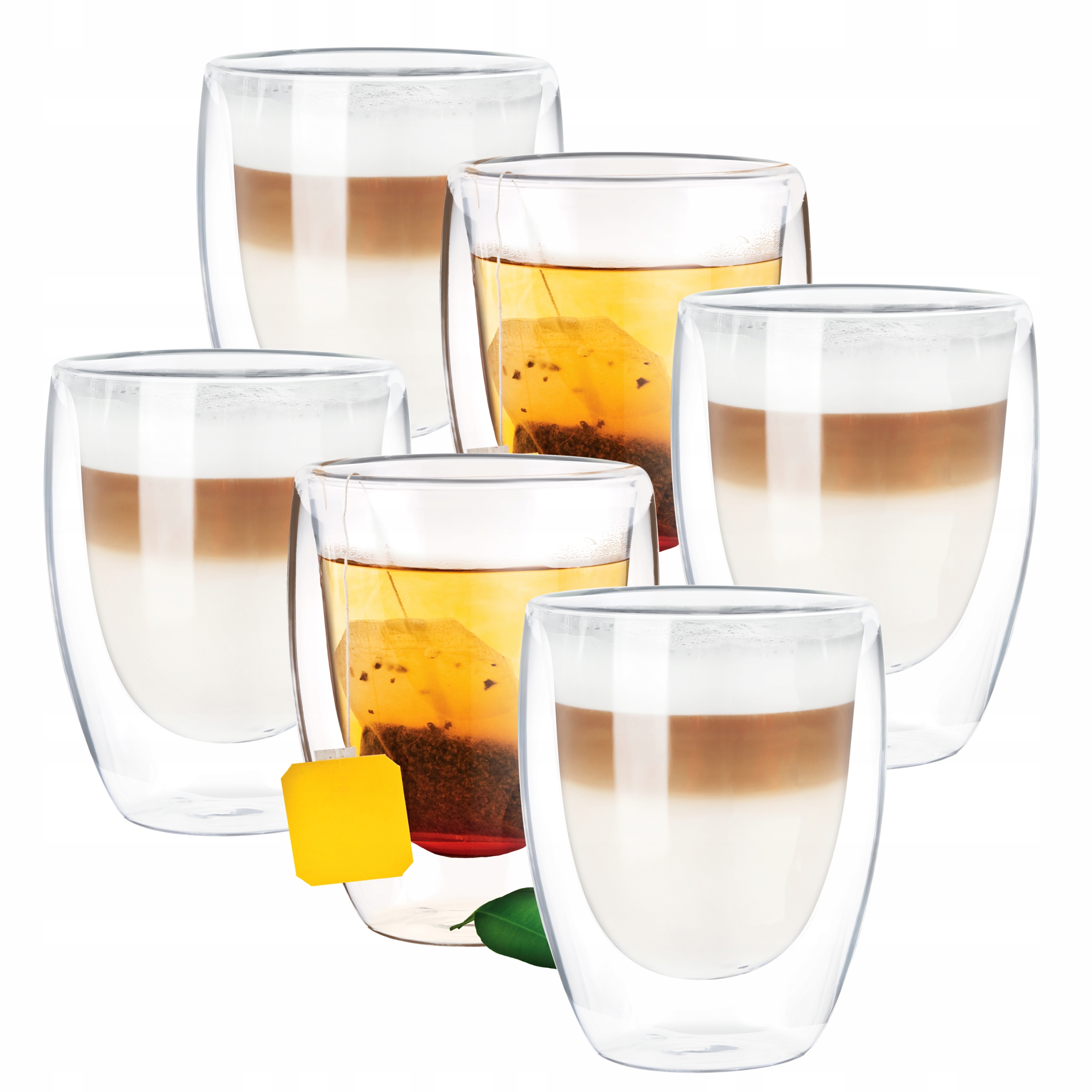 

Wessper Szklanki Termiczne Na Kawę Herbatę 350ML 6
