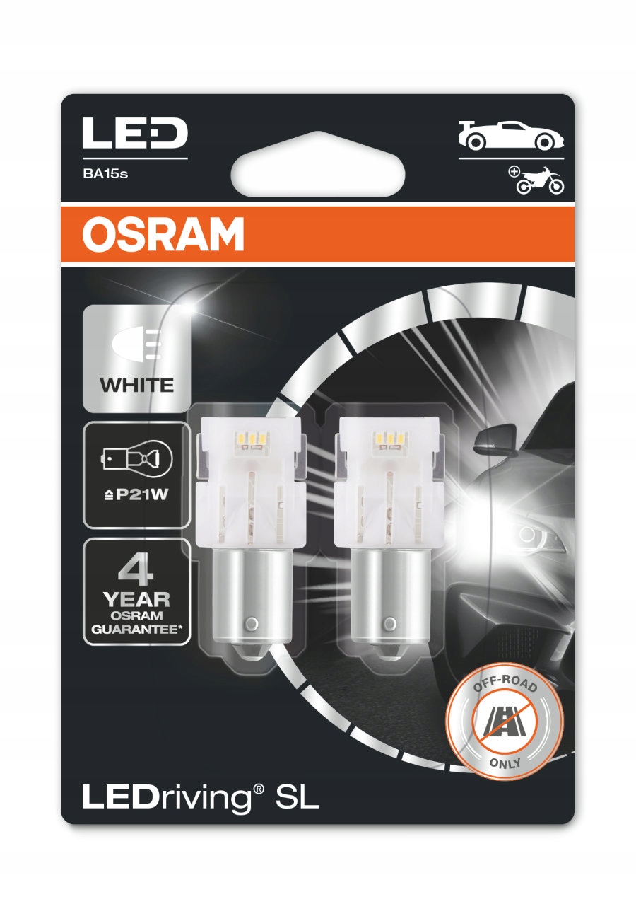 

Osram LEDriving Sl P21W biała 6000K 2 sztuki