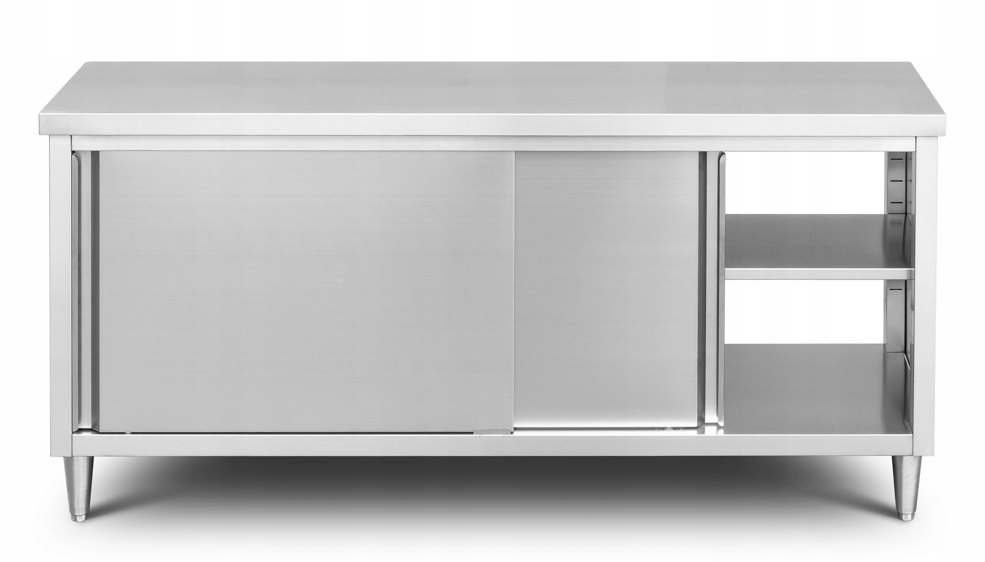 STÓŁ ROBOCZY WYSPA PRZELOTOWA NIERDZEWNA SZAFA GASTRONOMICZNA INOX 180cm