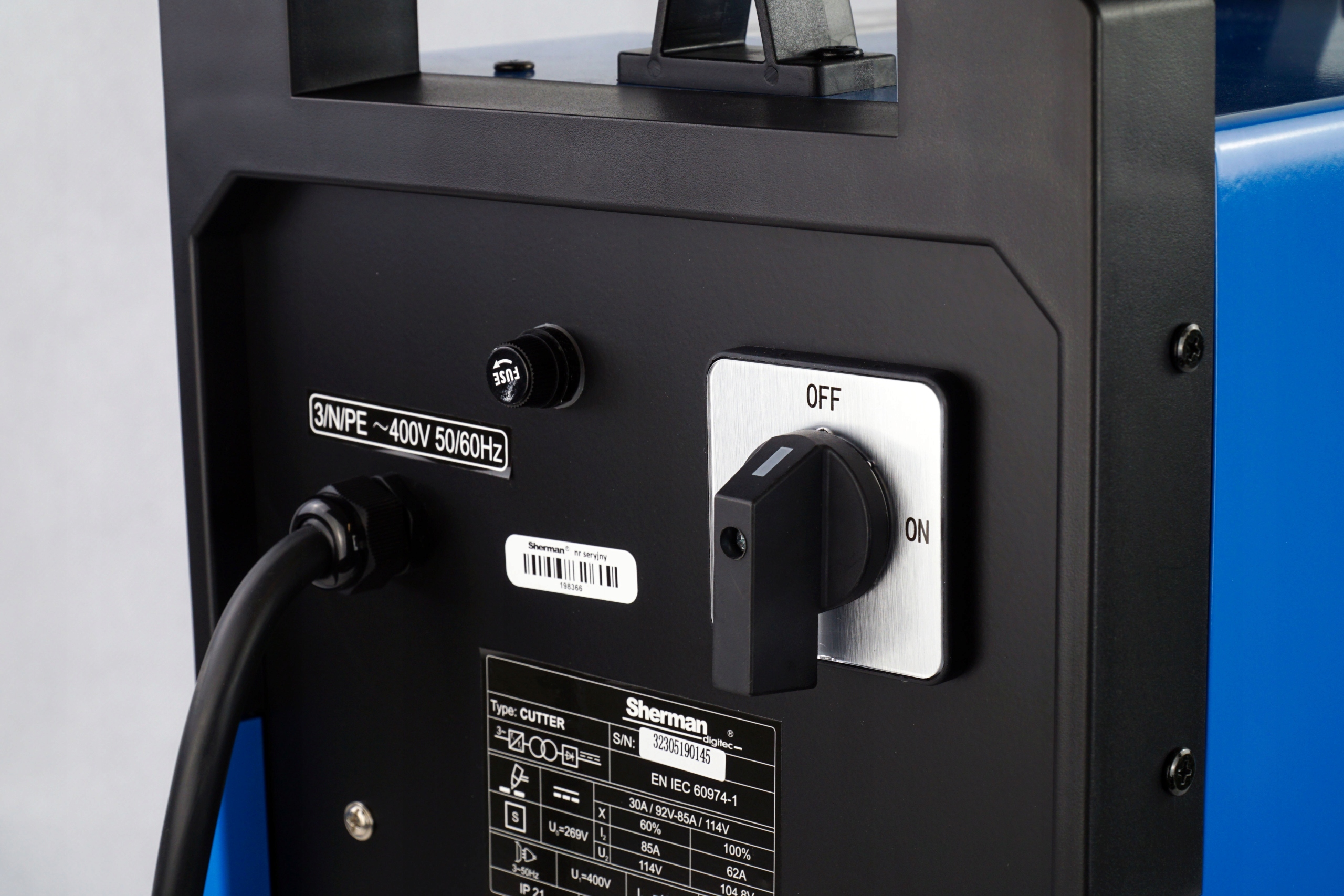 Przecinarka plazmowa PLAZMA CUT 110 40mm SHERMAN Rodzaj przecinarka plazmowa