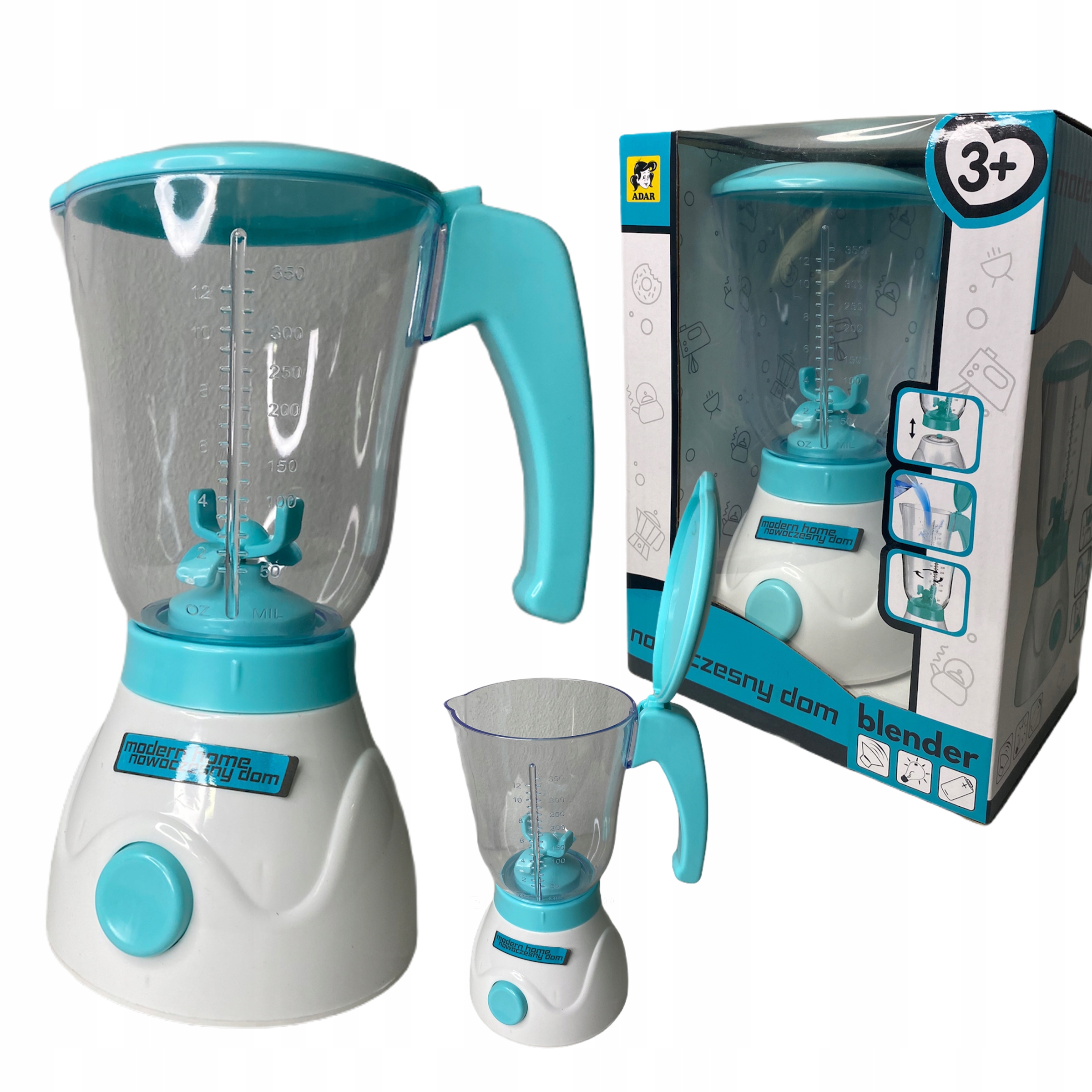 

Mikser Blender dla Dzieci Agd interaktywny baterie
