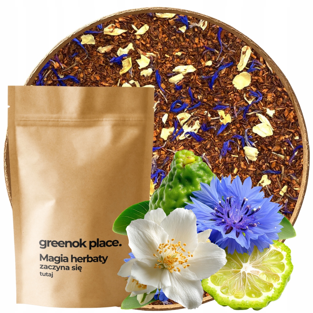 Levně Čaj Rooibos Earl Grey 1000 g bergamot bez kofeinu aromatický 1 kg Velkoobchod