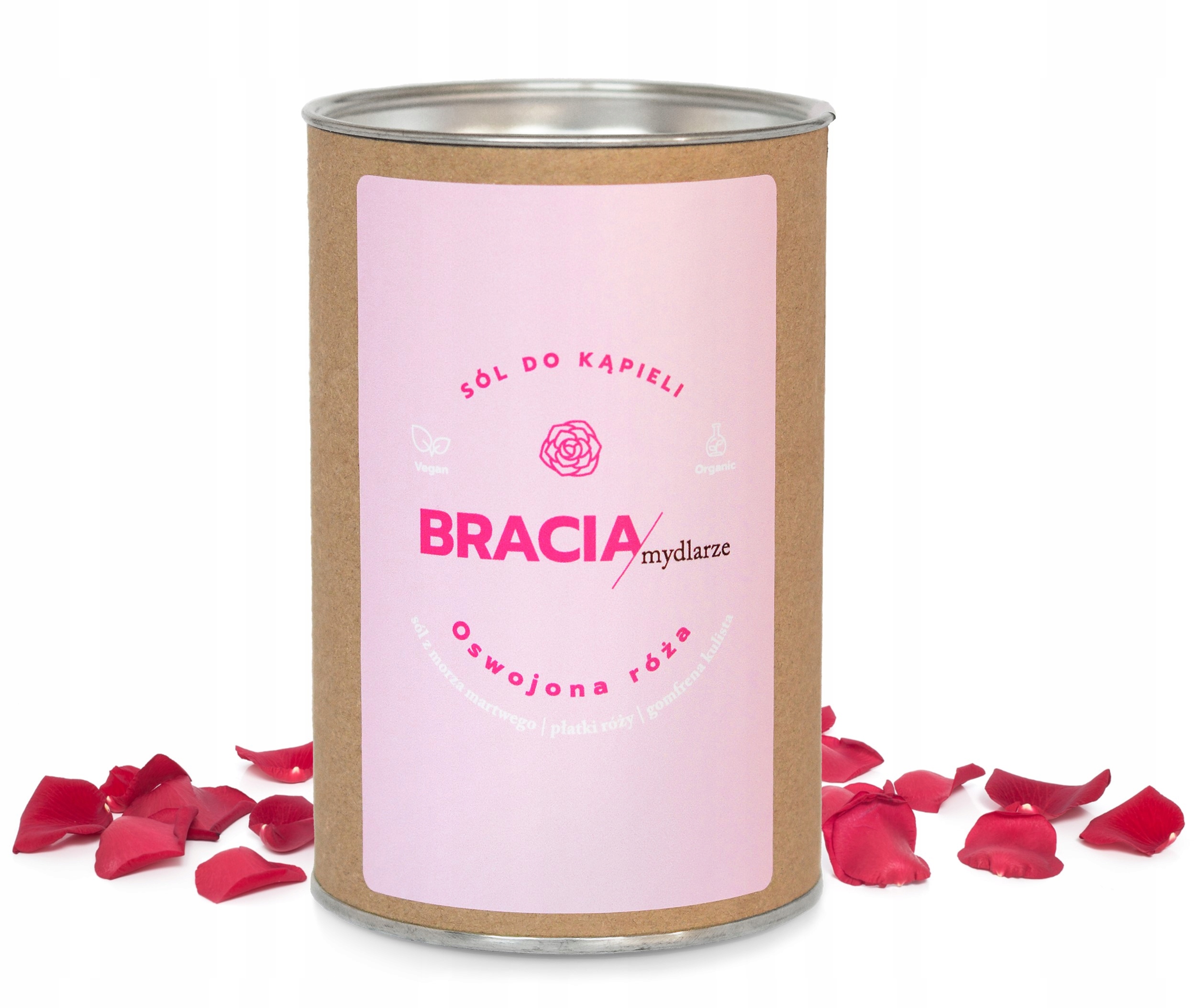 SÓL DO KĄPIELI OSWOJONA RÓŻA NATURALNA ZDROWA 300G