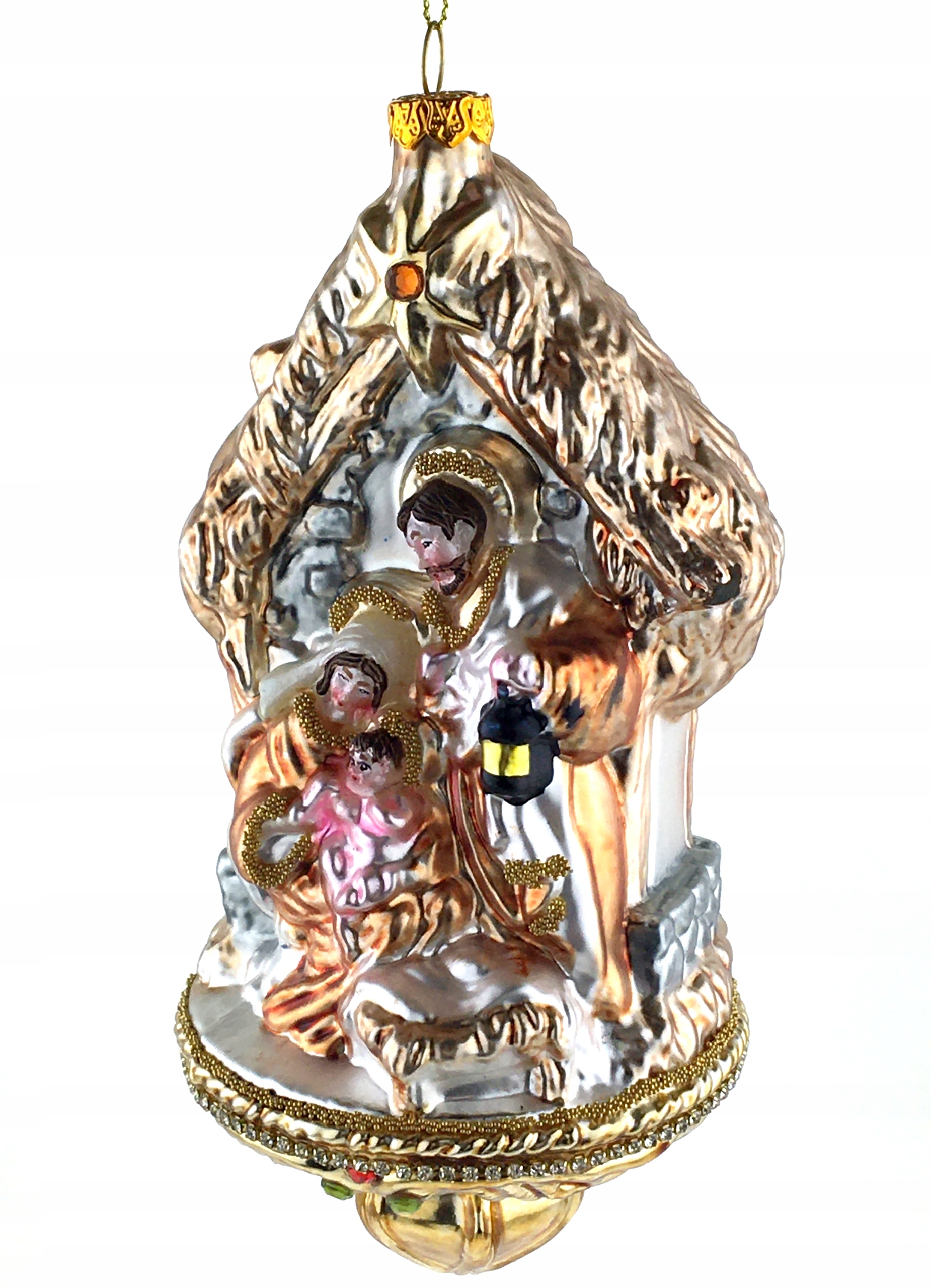 ŚWIĘTA RODZINA SZOPKA 17,5 cm BOMBKA SZKLANA KSZTAŁTKA PREMIUM GOODWIL Kod producenta TR25528