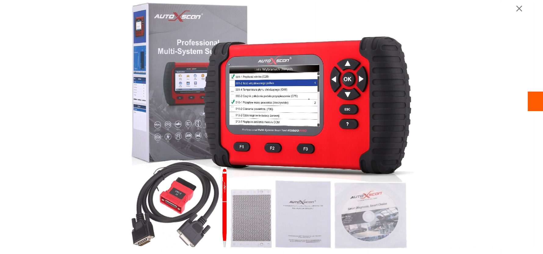 VAG professional RS820 pro K CAN UDS OBDII POLSKI Marka AutoXscan