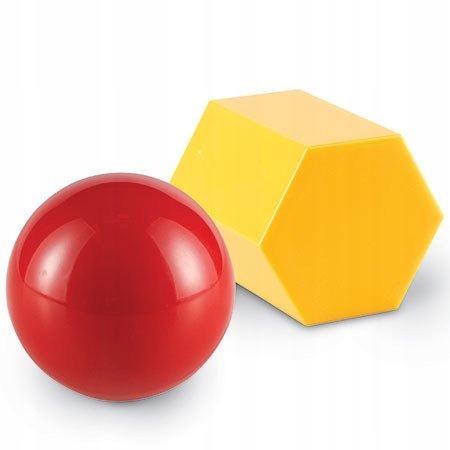 Przestrzenne Bryły Geometryczne 10 Elementów Kolor Wielokolorowy