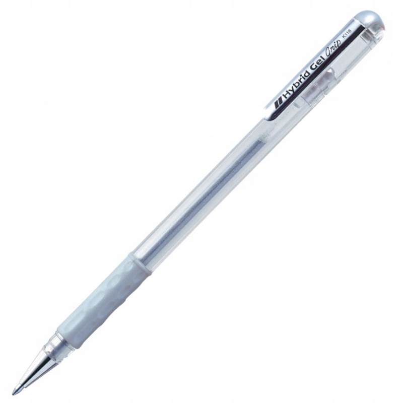 

Długopis Żelowy Hybrid Gel Pentel K118 Srebrny