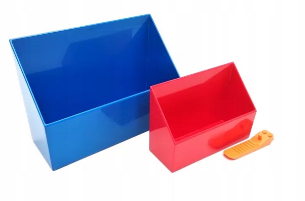 Lego Szufelka Do Klocków 2X Niebieska /czerwona I Rozdzielacz