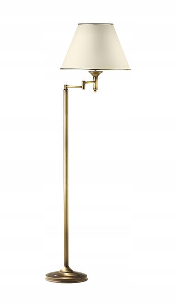 Classic lampa podłogowa złota łamana satynowana 0512