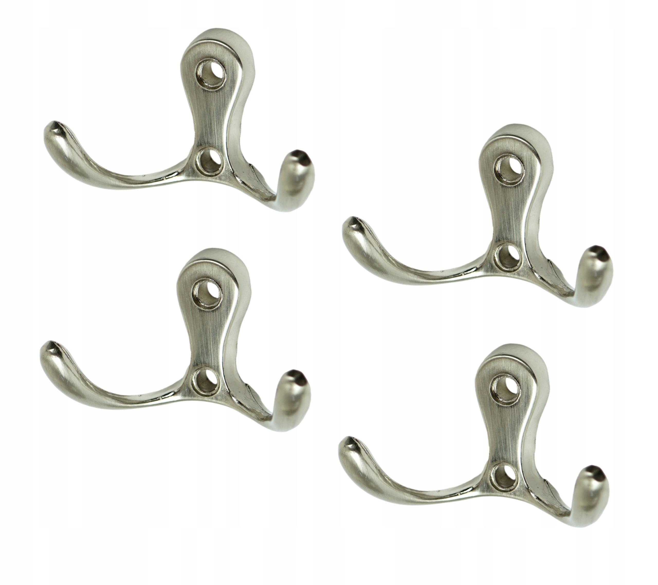 

Wieszak podwójny Madera, znal, przykręcany chrom