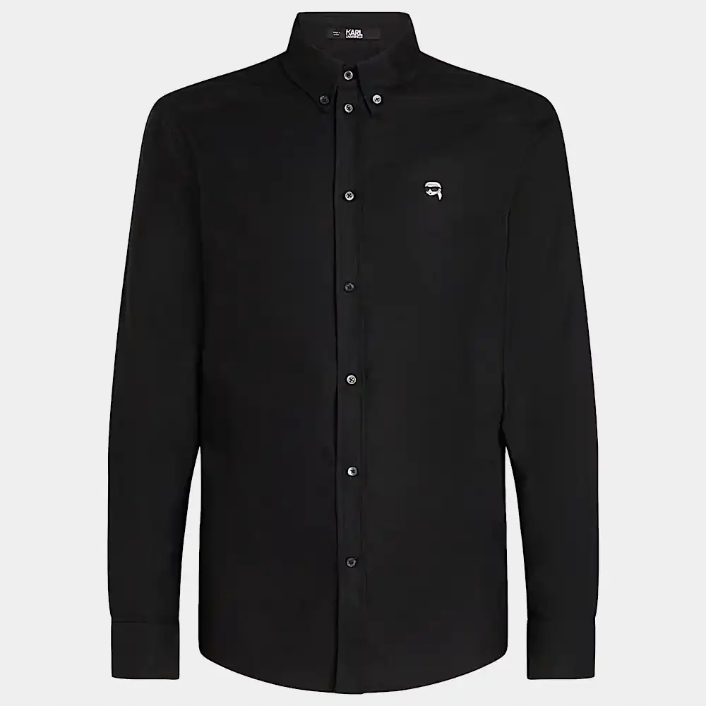 Černá pánská košile Karl Lagerfeld Regular Fit M