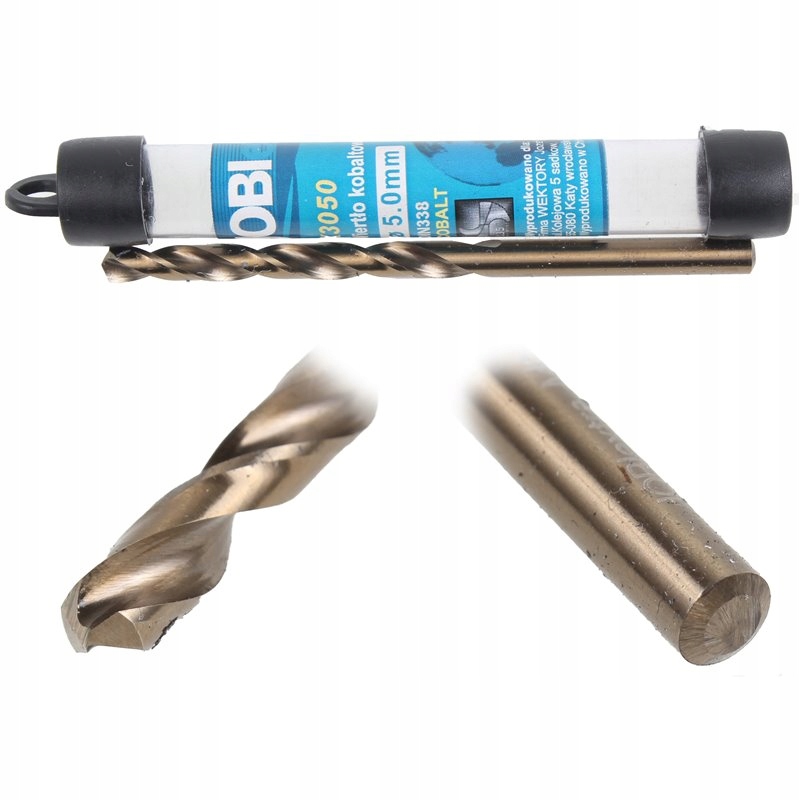 Wiertło do metalu KOBALTOWE HSS-Co 5% 5.0mm