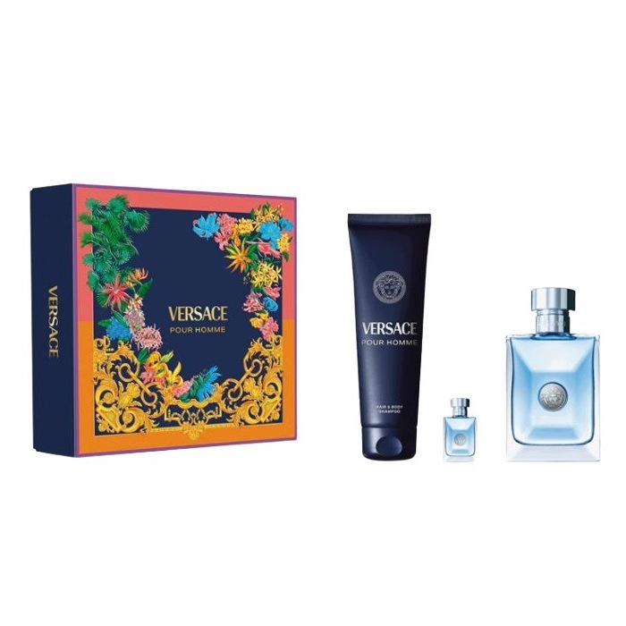 Sada Versace Pour Homme Edt sprej 100ml Edt sprej 5ml Sprchový Gel 150 Ml