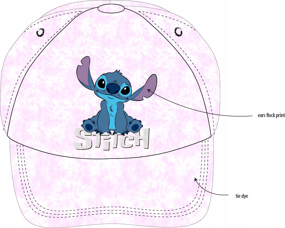 CZAPKA Z DASZKIEM BEJSBOLÓWKA LILO I STITCH - 54 Marka Disney