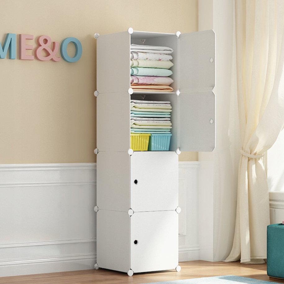 SZAFA MODUŁOWA GARDEROBA UBRANIOWA BIAŁA REGAŁ ZAMKNIĘTY EAN (GTIN) 5904890427617