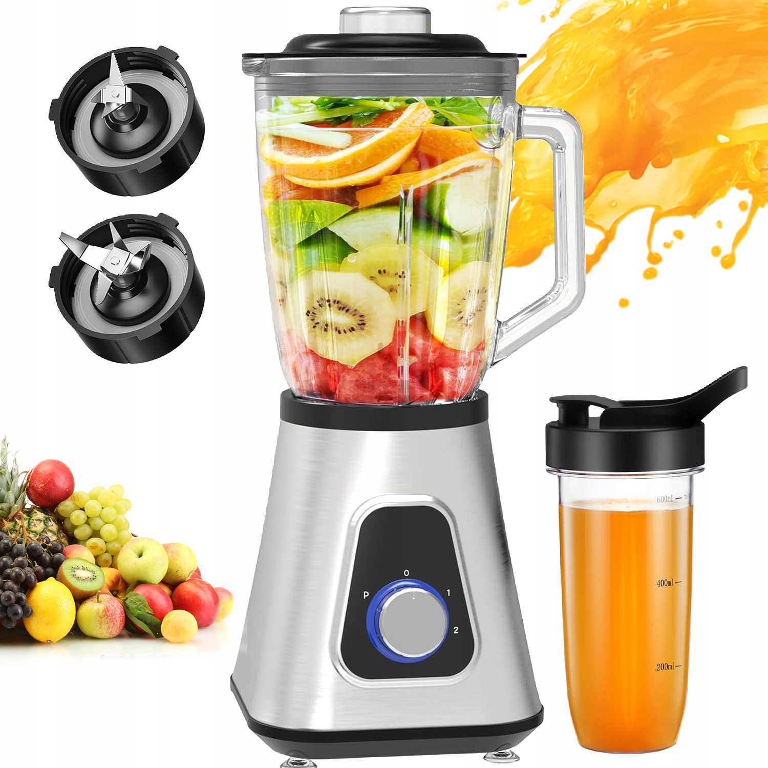 1300W Mixér S Výkonným Motorem A Samočisticí Funkcí Pro Kuchyň I Domácnost