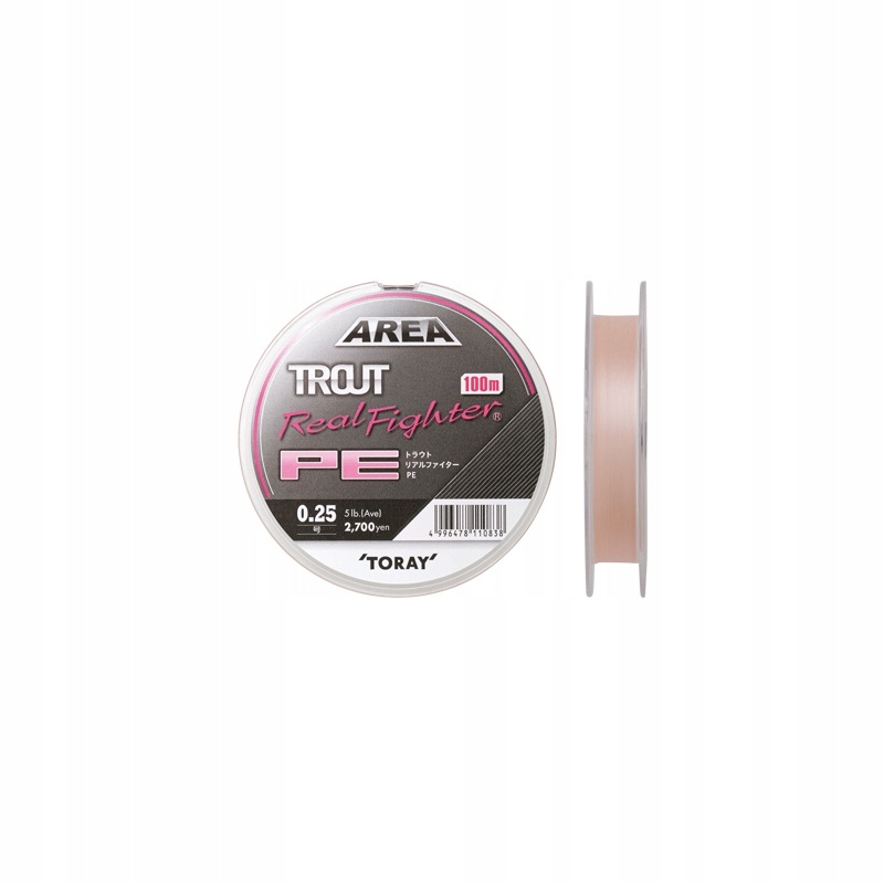 Plecionka Toray Trout Real Fighter 100m PE0.4 7lb pink