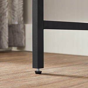 Консоль ЗАГАРОВАНЕ СКЛО СТАЛЬ лофт 3 рівні ВІТАЛЬНЯ ПЕРЕДПОЧИНОК Бренд Songmics