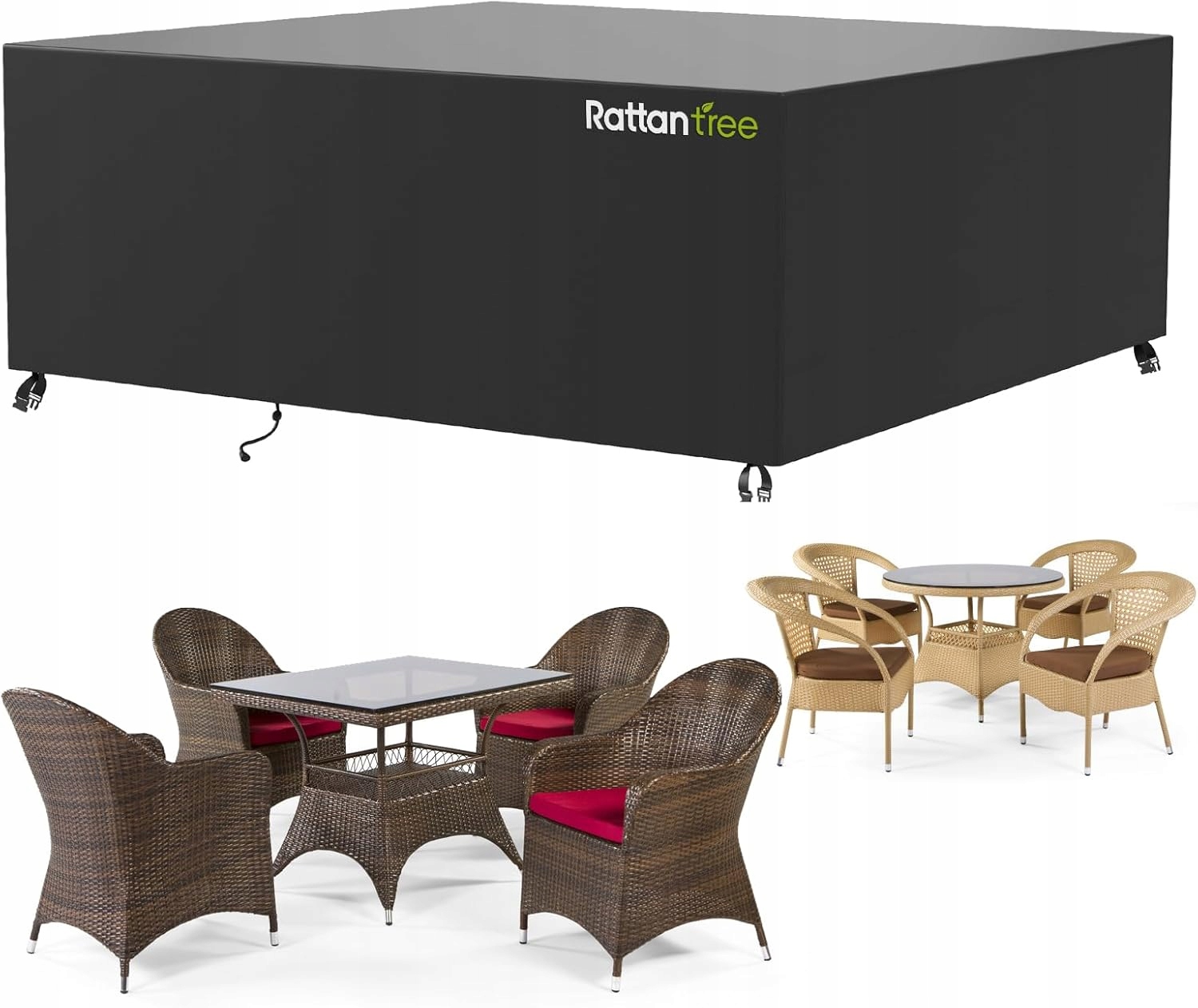 Wodoodporny pokrowiec na meble ogrodowe 270X180X95 420D Oxford G33