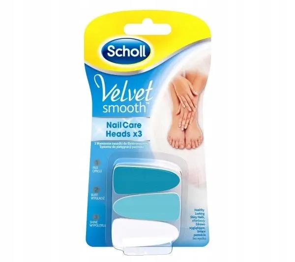 Nástavce pro péči o nehty Scholl Velvet Smooth 3 kusy